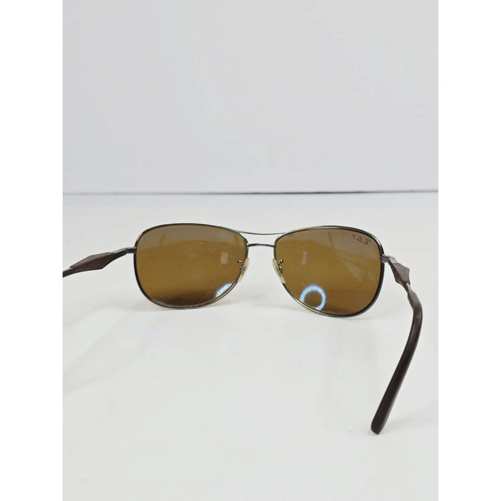 Ray-Ban Hat Cap‎ 3519 3P Polarized Brown Aviator Mens Sunglasses With Case
